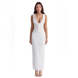 House of CB White Strapless Dress (bigger cup D-E)